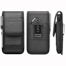 Mobiele telefoon zakje nylon holster case met riemclipafdekking compatibel met iPhone 14 pro max 12 13 11 8 plus Samsung S23 ultra S21 Fe Pouch