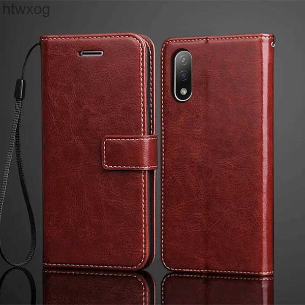 Bolsas para teléfonos móviles Funda con tarjetero para Xperia Ace II /Xperia Ace 2 Ace2 Funda con tapa de cuero Pu Funda retro con bolsa para teléfono Fundas YQ240131