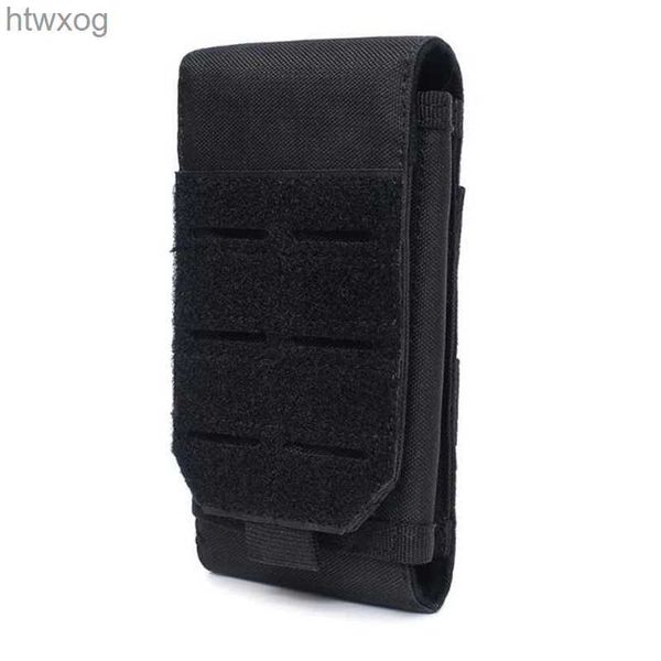 Bolsas para teléfonos celulares Bolsa láser Molle militar Cinturón táctico para teléfono celular EDC Porta bolsa Accesorios para la cintura Bolsa para acampar al aire libre Paquete de teléfono móvil Bolsa YQ240131