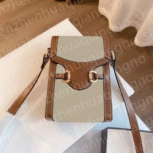 Mobiele telefoon zakjes pocket schoudertas portemonnee sleutel kleine crossbody riem mode ontwerper vrouwen lederen munt portemonnee kaarthouder handtassen met geschenkdoos