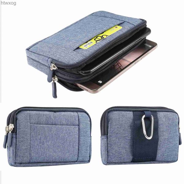 Pochettes pour téléphone portable coque de téléphone en Denim universelle pochette de téléphone pour sacs de taille ceinture Clip couverture sac de téléphone YQ240131