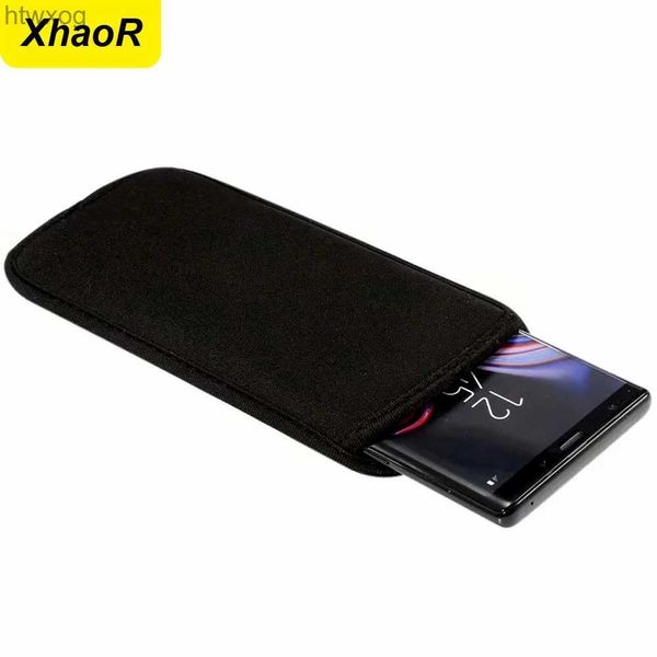 Pochettes de téléphone portable Étui de protection universel en néoprène Sac de téléphone pour 15 14 13 12 11 Pro Max Power Bank Housse antichoc YQ240131