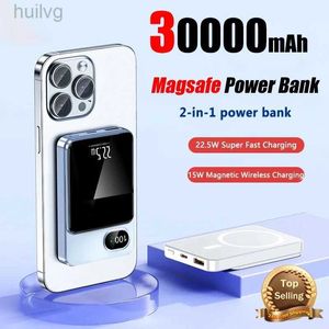 Mobiele telefoon Power 30000mAh Wireless Magnetic Power Bank Magsafe Ultra snel opladen Portable grote capaciteit Telefoonaccessoires 2443