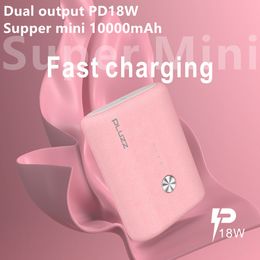 Mobiele telefoon Power Bank 10000mAh draagbare oplader USB Type C PD 3.0 18W Fast Charging Powerbank Externe batterij voor iPhone 12 Pro Max Xiaomi Huawei Samsung Cellphones