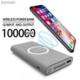 Mobiele telefoon Power Banks 100.000 mAh Gratis verzending Draadloze Power Bank Snel opladen Draagbare LED-display Externe batterij voor HTC PowerBankL240111