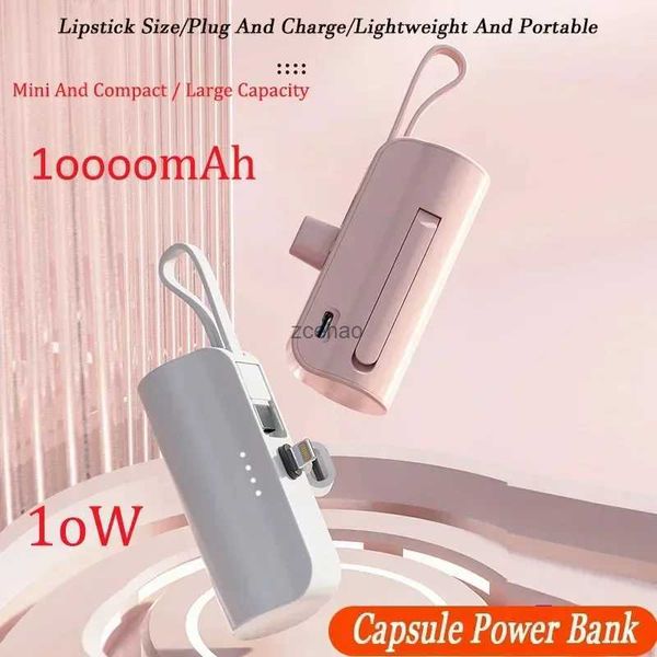 Banques d'alimentation pour téléphone portable 10000mAh Mini banque d'alimentation sans fil grande capacité charge rapide banque d'alimentation batterie externe d'urgence pour IPhone type-c