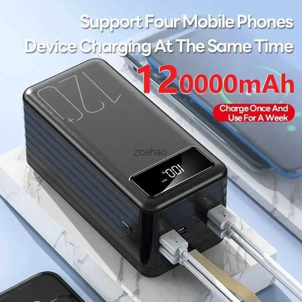 Banques d'alimentation pour téléphone portable 120 000 mAh Powerbank Batterie portable à 3 ports Charge rapide Batterie de rechange adaptée aux téléphones mobiles, ordinateurs portables, tablettes