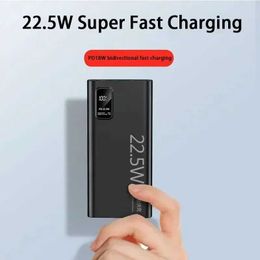 Banques d'alimentation de téléphone portable 200000mAh Pack d'alimentation de grande capacité 22,5W USB C Charge rapide Batterie auxiliaire externe adaptée à l'iPhone 15 14 Samsung J0428