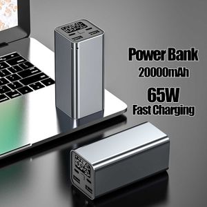 Mobiele telefoon Power Banks 20000MAH PD 65W Snellaad Power Bank voor smartphone Laptop Tablet Portable externe batterij PowerBank voor iPhone Xiaomi L230728