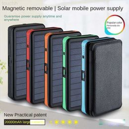 Mobiele Telefoon Power Banks 20000 mAh Zonne-energie Bank Waterdicht Outdoor Camping Draagbare Opvouwbare Zonnepanelen 5 V 2A USB Output Device Sun Power Voor Telefoon L230731