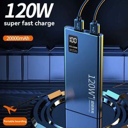 Mobiele telefoon Power Banks 30000MAH draagbaar power pack met hoge capaciteit 120W snellaad power pack batterijlader geschikt voor iPhone 15 14 12 11 Pro Max Xiaomi J240428