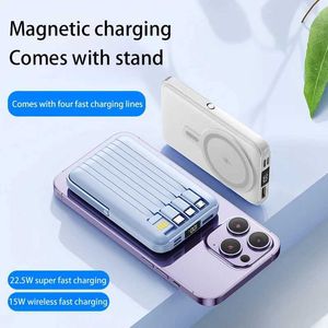 Mobiele telefoon Power Banks 50000mAh draagbare MacSafe magnetische power pack snelle draadloze lader geschikt voor iPhone 15 Huawei External Auxiliary Battery Pack