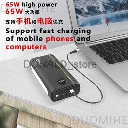 Powerbanks voor mobiele telefoons 65 W Tweeweg snel opladen 26800 mAh Mobiele powerbank Mobiele telefoon Notebook Power Bank Supergrote capaciteit Buitenvoeding J231220