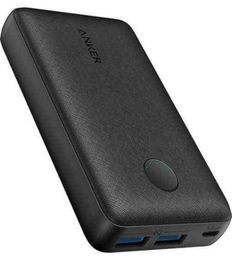 Banques d'alimentation du téléphone portable Anker Powercore Sélectionnez 10000 mAh Portable ChargerPoweriQ 12W 10W Double sortie PowerBankBlacka1223 T5021719