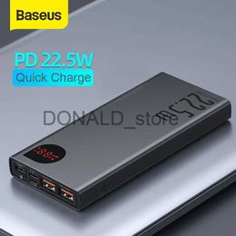 Teléfono celular Bancos de energía Baseus 20000mAh Power Bank Portátil 10000 mAh Batería externa PD 22.5W Carga rápida Powerbank para iPhone Xiaomi Mi Poverbank J231220