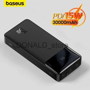 Mobiele telefoon Power Banks Baseus 20000 mAh Power Bank Draagbare oplader 30000 mAh Externe batterij Snellaadpakket Powerbank voor POCO Xiaomi mi PoverBank J231220