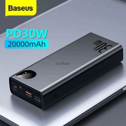 Banques d'alimentation pour téléphone portable Baseus Power Bank 20000mAh Portable chargeur de batterie externe de charge rapide 10000mAh PowerBank pour 14 13 PoverBank