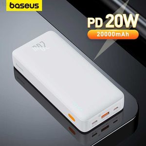 Banques d'alimentation pour téléphone portable Baseus Power Bank 20000mah Charge rapide PD 20W Chargeur portable Batterie externe pour iPhone 13 pro max L230731