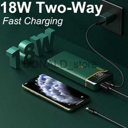 Bancos de energia para telefone celular Carregador rápido Qi sem fio Power Bank 20000mAh 22,5W QC PD3.0 Powerbank de carregamento rápido para iPhone 13 12 Huawei P40 Xiaomi Poverbank J1220