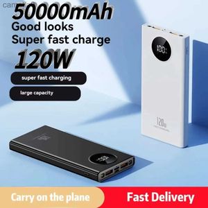 Banques d'alimentation pour téléphone portable nouveau bloc d'alimentation 50000 mAh 120 W avec chargeur de batterie portable à charge rapide haute capacité C24320