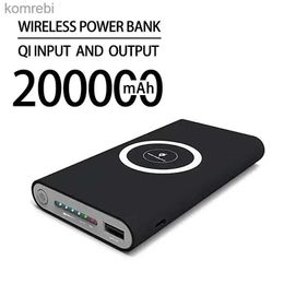 Mobiele telefoon Power Banks Gratis verzending NIEUW Draadloos snelladende PowerBank Draagbare 200000 mAh LED-display Externe batterij voor HTC PowerBank IPhoneL240111