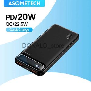 Bancos de energía para teléfonos celulares Cargador portátil Banco de energía 10000 mAh 20000 mAh Batería externa LED QC3.0 PD Carga rápida PowerBank 10000 20000 mAh para Xiaomi mi J231220