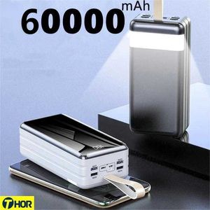 Banques de puissance de téléphone portable Banque de puissance 100000mAh Chargeur portable 4 USB LED Poverbank Batterie externe Powerbank 100000 mAh Pour iPhone Samsung Huawei R230301