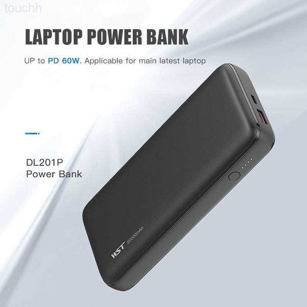 Banques d'alimentation pour téléphone portable Power Bank 20000mAh Type C PD60W Charge rapide pour ordinateur portable Charge rapide Powerbank pour iPhone 13 12 Samsung S21 Poverbank L230728