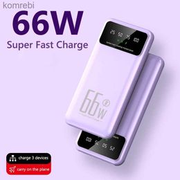 Power Bank per cellulare Power Bank 30000mAh 66W Ricarica super veloce per Huawei P50 Samsung Caricabatteria esterno portatile per iPhone PowerbankL240111
