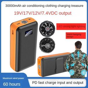 Mobiele Telefoon Power Banks Power Bank Oplader 30000 mAh Draagbare Outdoor PowerBank Camping Externe Batterij 12 V DC Uitgang Voor iPhone Samsung Xiaomi L230731