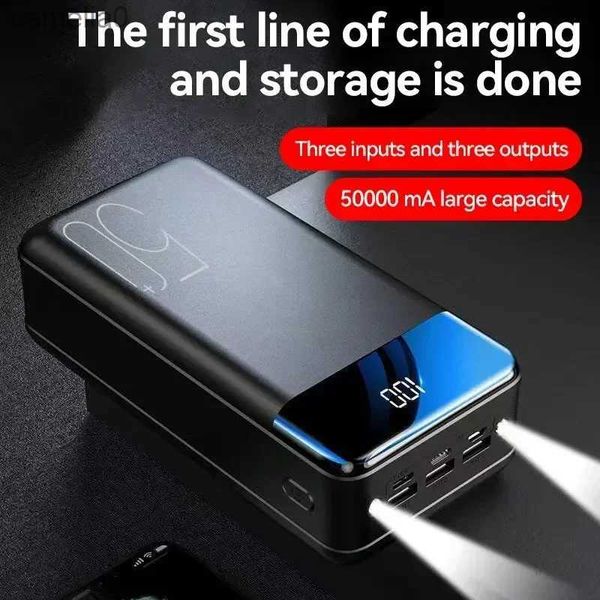 Banques d'alimentation pour téléphone portable Banque d'alimentation nouvelle véritable charge rapide 20000mah/100000mah banque d'alimentation grande capacité puissance Mobile universelle 5v2.1a charge rapideC24320