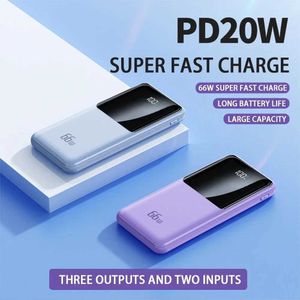 Banques électriques de téléphone portable La banque électrique a une portabilité de petite taille de grande capacité et une charge rapide adaptée à l'alimentation mobile Apple Huawei.J240428
