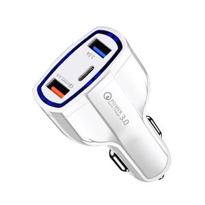 Cell Phone Quick Chargers 3.0 Chargeur de voiture 5V 3.5A QC3.0 Turbo chargeur de voiture à charge rapide double USB chargeur de téléphone portable de voiture pour Android GPS MP3 universel