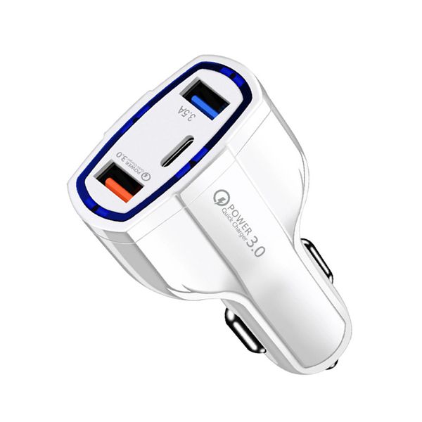 Cell Phone Quick Chargers 3.0 Chargeur de voiture 5V 3.5A QC3.0 Turbo chargeur de voiture à charge rapide double USB chargeur de téléphone portable de voiture pour Android GPS MP3 universel