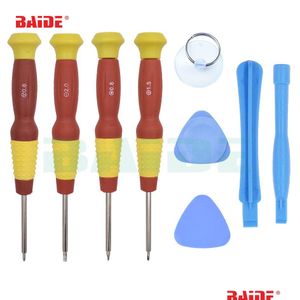 Mobiele Telefoon Repareren Gereedschap 9 In 1 Mobiele Reparatie Kit Spudger Pry Opening Tool Schroevendraaier Set Voor X 8 7 6S 6 Plus Hand Drop Levering Dhyjj