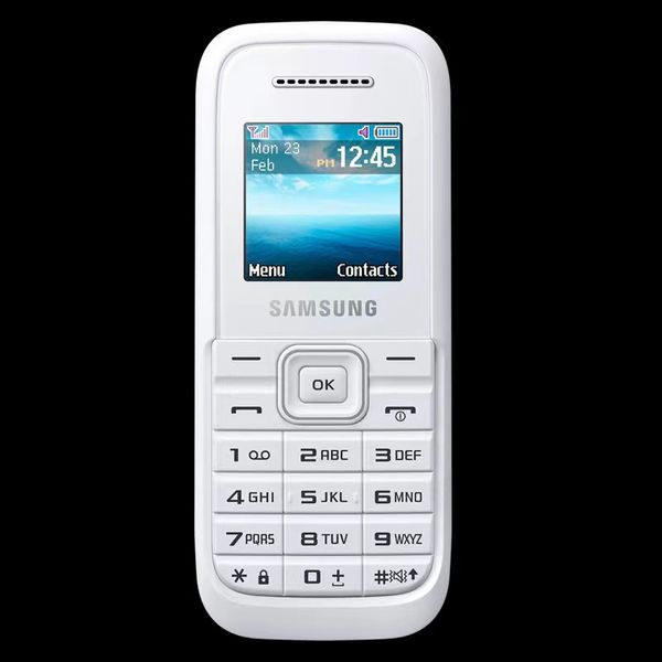 Téléphone portable Samsung SM-B105E Bluetooth GSM 2G Dual SIM avec boîte pour étudiant vieil homme cadeau