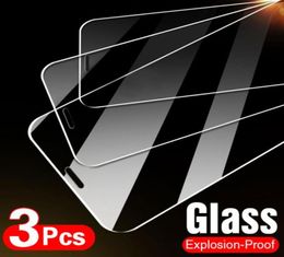 Protectores de pantalla del teléfono celular 10D 3 piezas de vidrio templado para iPhone 7 8 6 6s Plus 5S SE X XS XR 11 12 Pro Max Glass protector82444425