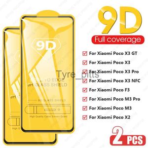 Protecteurs d'écran de téléphone portable 2 pièces 9D verre trempé pour Xiaomi Poco X3 GT Pro F3 X3 NFC M3 Pro protecteur d'écran en verre Poco X2 F 3 X 3 GT Pro NFC x0803