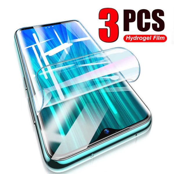 Protectores de pantalla para teléfonos móviles 3/2/1 piezas Película de hidrogel de cubierta completa para Redmi Note 11 11S 11E 10 9S 9 Pro Max Protector de pantalla Note 8 7 6 5 Pro No Glass P230406