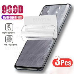 Protectores de pantalla del teléfono celular 3 unids 999D Película de hidrogel frontal curvada para Realme GT Master Edition 5G Protector de pantalla No vidrio en Realmi GT Master 2021 5G Película J230311