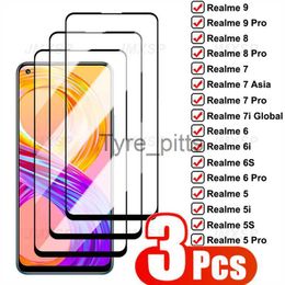 Protecteurs d'écran de téléphone portable 3 pièces verre de protection pour Realme 8 9 Pro 8i 8S 9i verre trempé sur pour Realme 7 6 5 Pro 7i 6i 5i 6S 5S protecteur d'écran en verre x0803