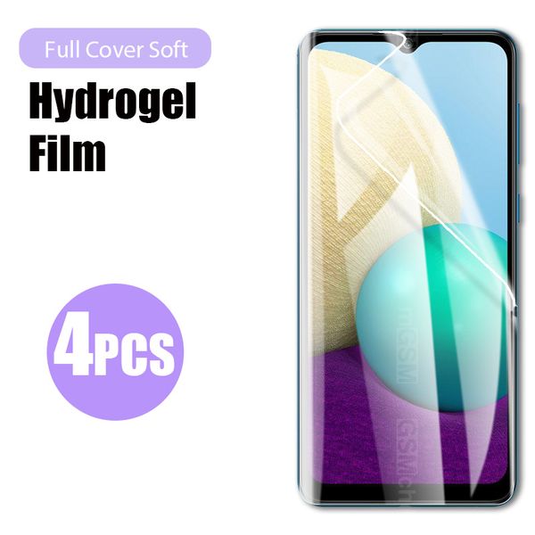 Protectores de pantalla de teléfono celular 4pcs Película de hidrogel para Samsung Galaxy S21 S10E S20 FE Nota 20 Ultra 10 Plus Pantalla Protector para A50