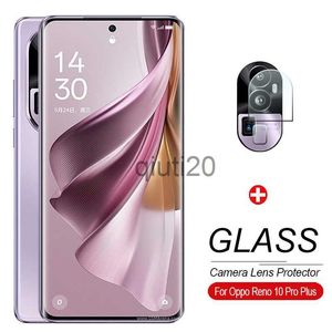 Schermbeveiligers van mobiele telefoons 9D Gebogen gehard glazen kast voor Oppo Reno10 Pro Proplus Screen Protector Reno 10Pro+ Reno10Proplus Camera Lens Beschermende film X0821