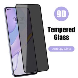 Protecteurs d'écran de téléphone portable verre trempé de protection anti-espion pour Huawei Y6S 2019 Y8S Y9S Y7a pour Huawei Nova 5T Y6p Y7p Y8p Anti-espion