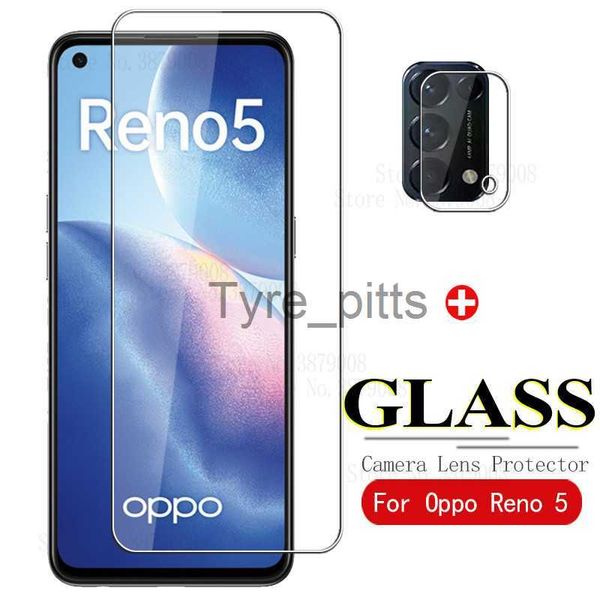 Protecteurs d'écran de téléphone portable verre de protection d'objectif de caméra pour OPPO Reno 5 4G verre de protection d'écran de Smartphone sur Reno5 RENO-5 Reno 5G Films de protection de sécurité x0803