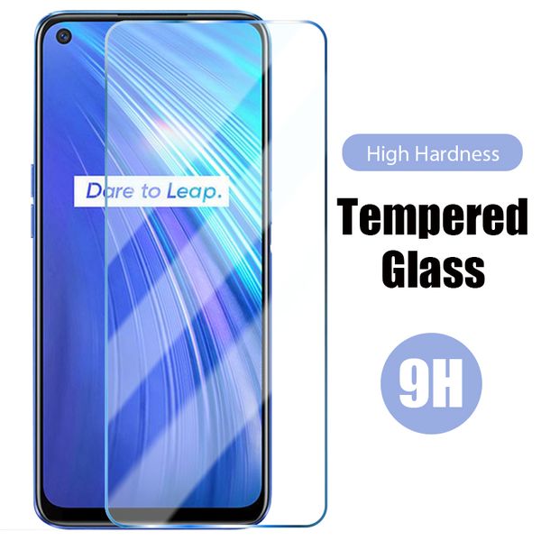 Protectores de pantalla para teléfonos móviles, vidrio a prueba de explosiones para Realme Q2 Pro C3 C11 C15 C15 C17 9H, vidrio templado HD antiarañazos para Realme 7