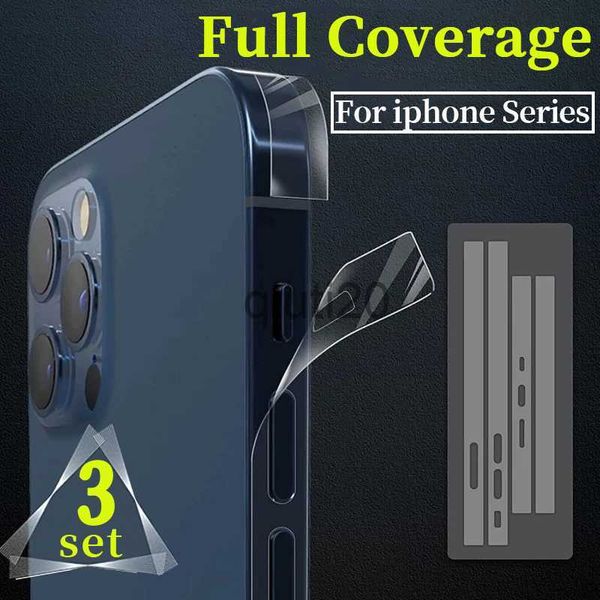 Protectores de pantalla para teléfonos móviles para iPhone Adhesivo de película lateral para IPhone 14 13 12 11 Pro Max Borde protector transparente Película de hidrogel para IPhone X Series 8 Plus x0821