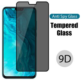 Protectores de pantalla de teléfono móvil cubierta completa Anti Peeping Glas para Xiaomi Redmi 8 8A 8A Pro Protector de pantalla de vidrio para Xiaomi Redmi 9T