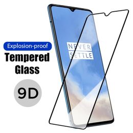 Protectores de pantalla de teléfono celular Funda protectora de película de vidrio para OnePlus 8T 7T 6T 6 7 PARA OnePlus8T 7T Película frontal delantera 9H