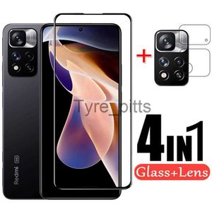 Proteggi schermo per telefono cellulare Vetro protettivo per Xiaomi Redmi Note 11 Pro Plus Obiettivo fotocamera in vetro su Xaomi Xiomi Redmi Note11 11Pro Plus Screen Protector x0803